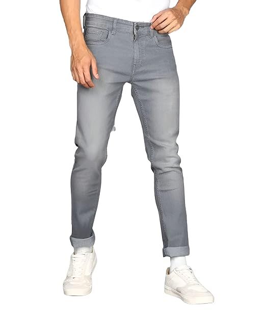 Billford Men Jeans | Stylish Slim Fit Grey Denim for Modern Men | Tear Resistant & Shrink Proof - Image 4