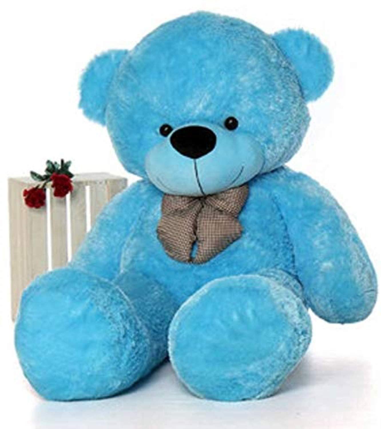 3 feet Teddy Bear Blue Colour Soft Toy for Girls - Image 3