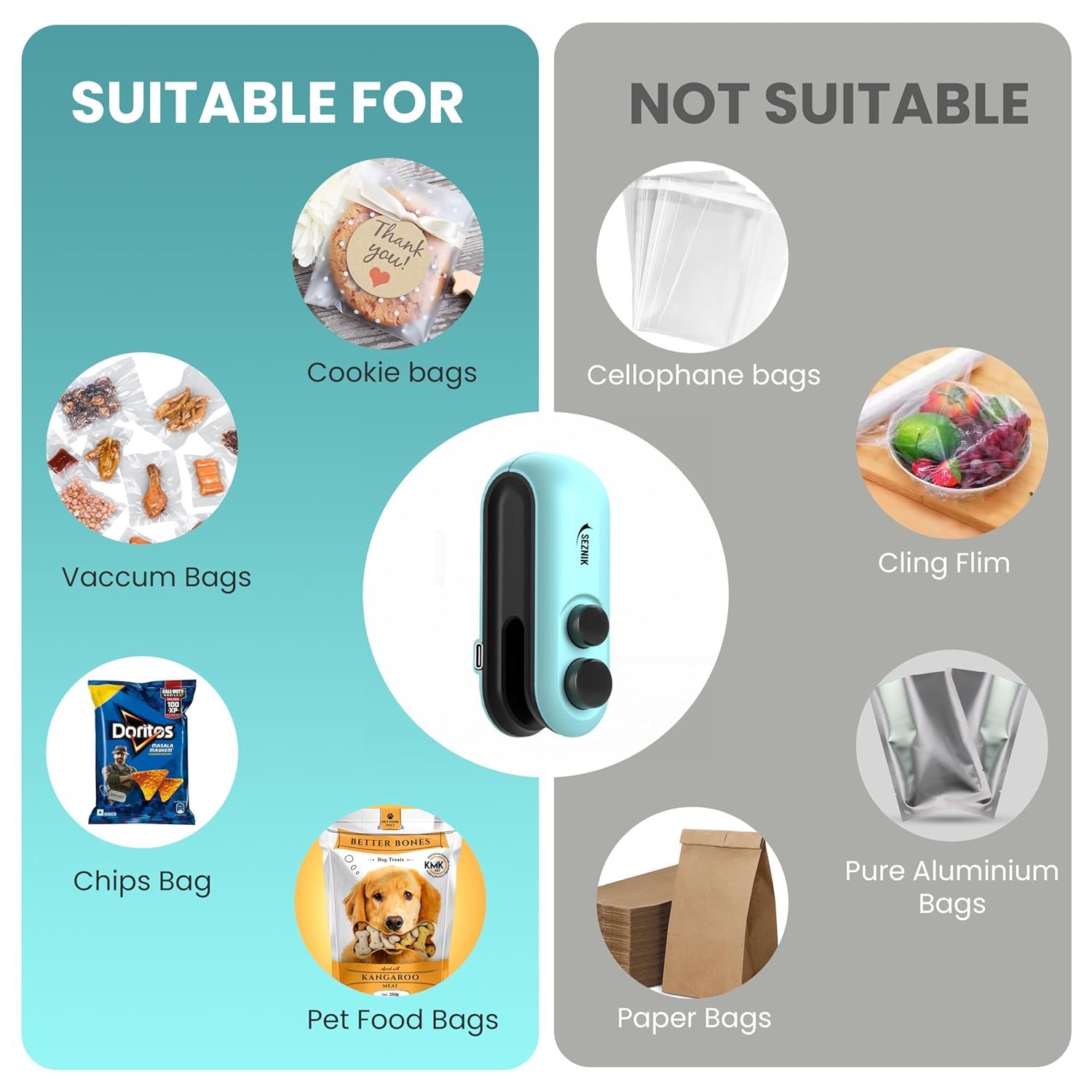 Portable Mini Sealing Machine, Handheld Packet Sealer for Food, Snacks, Chips - Image 6