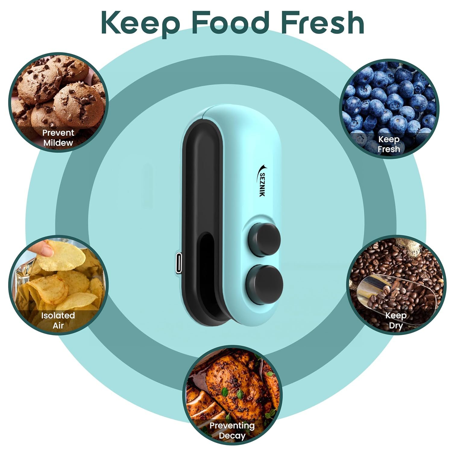 Portable Mini Sealing Machine, Handheld Packet Sealer for Food, Snacks, Chips - Image 7